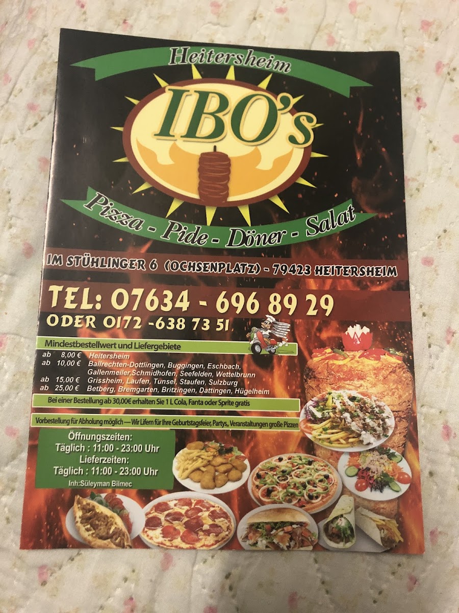 Ibos Pizza und Döner Photo Menu 8