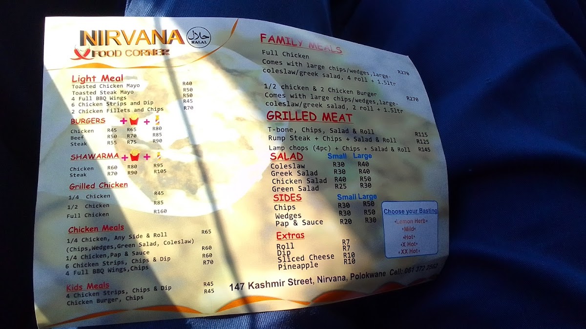 Nirvana food corner Photo Menu 2