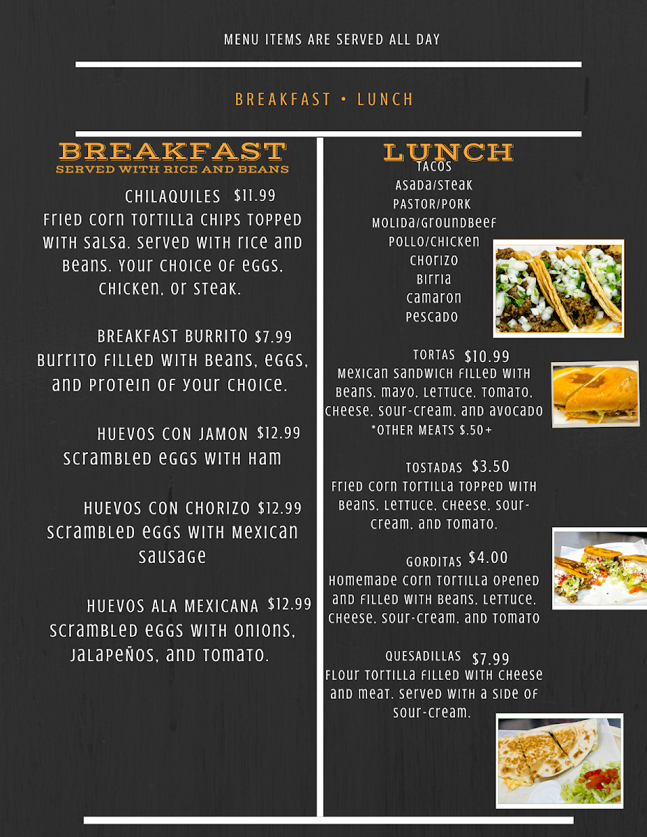 Ayala's Mexican Restaurant Photo Menu 2