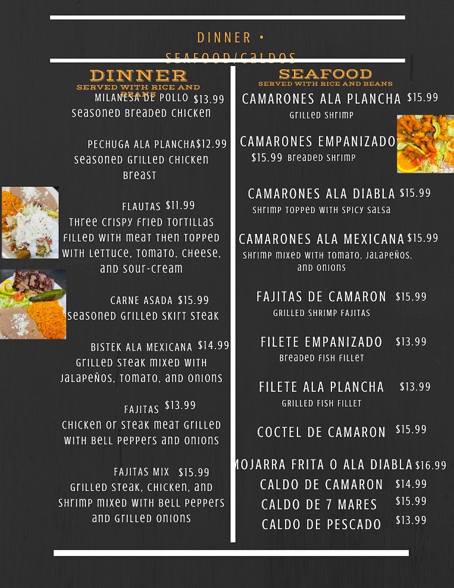 Ayala's Mexican Restaurant Photo Menu 3