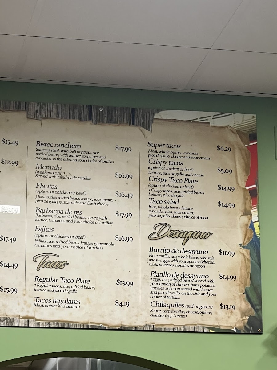 Lucy's Mexican Grill Photo Menu 4