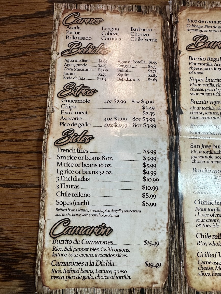 Lucy's Mexican Grill Photo Menu 5