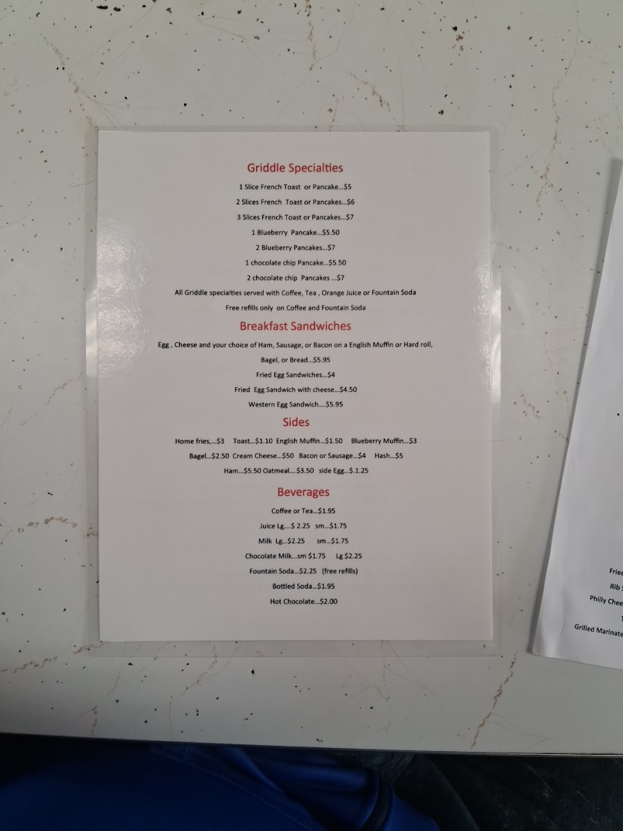 CLINTON STREET CAFE Photo Menu 4