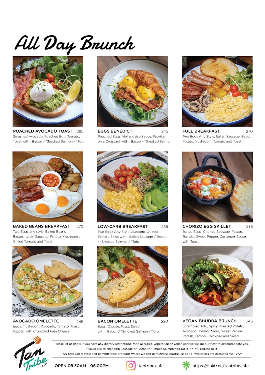 TAN Tribe Cafe, Aonang Beach Photo Menu 1