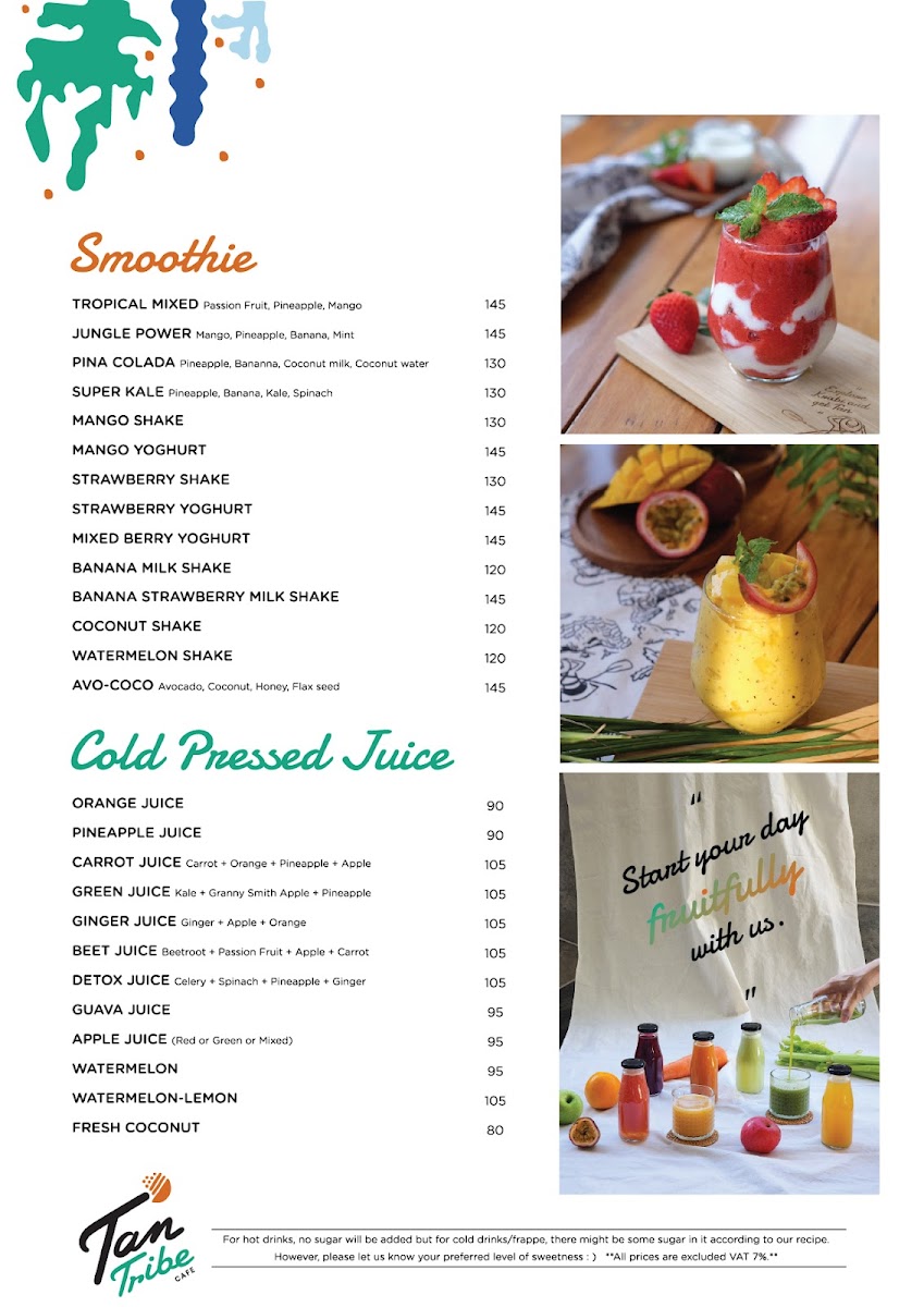 TAN Tribe Cafe, Aonang Beach Photo Menu 7