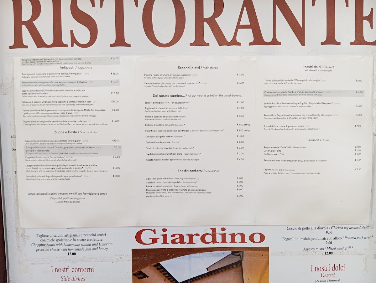 Ristorante Taverna del Sette Photo Menu 2