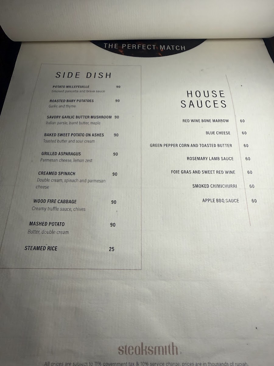 Steaksmith Restaurant Photo Menu 2