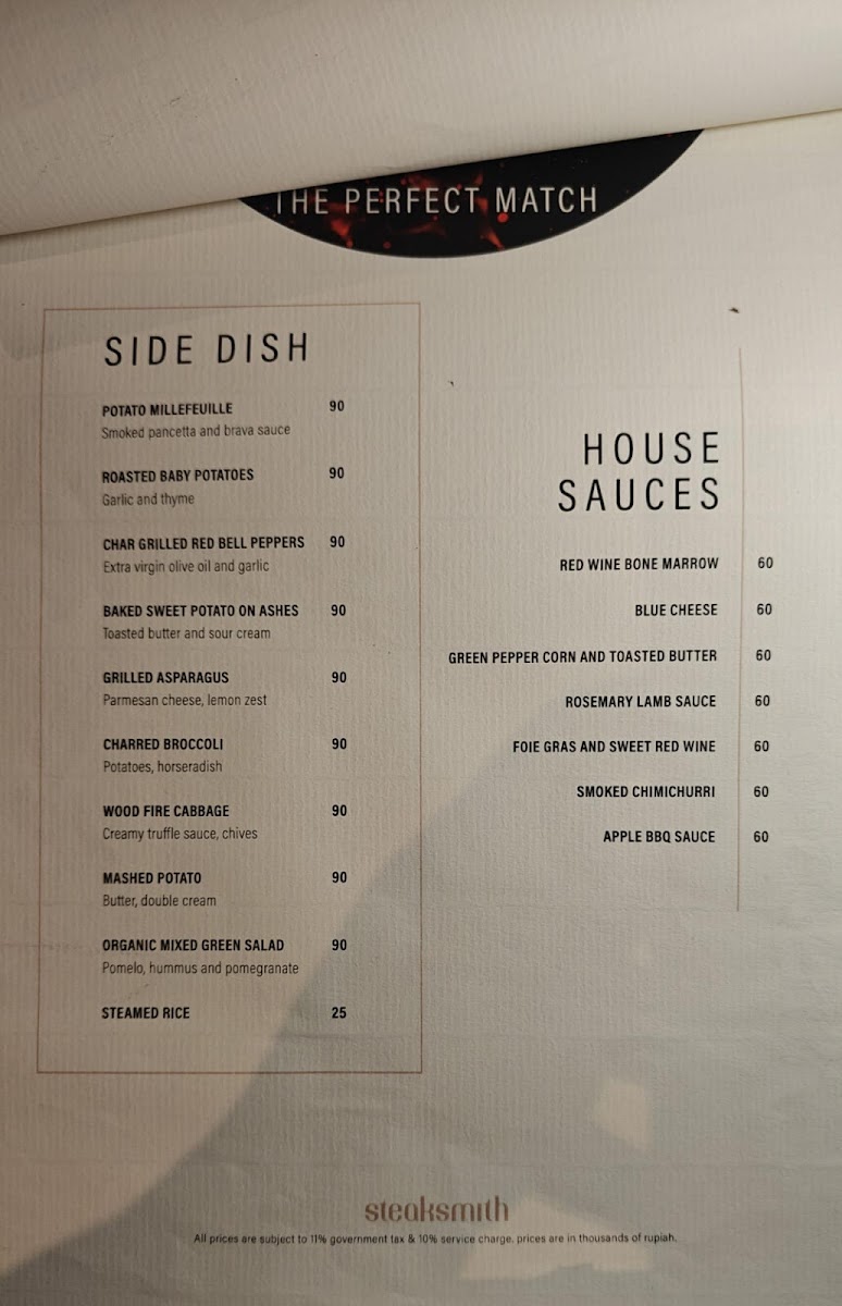 Steaksmith Restaurant Photo Menu 7