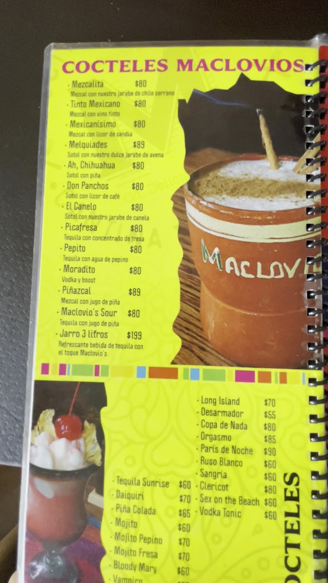 MACLOVIO’S RESTAURANT-BAR Photo Menu 3
