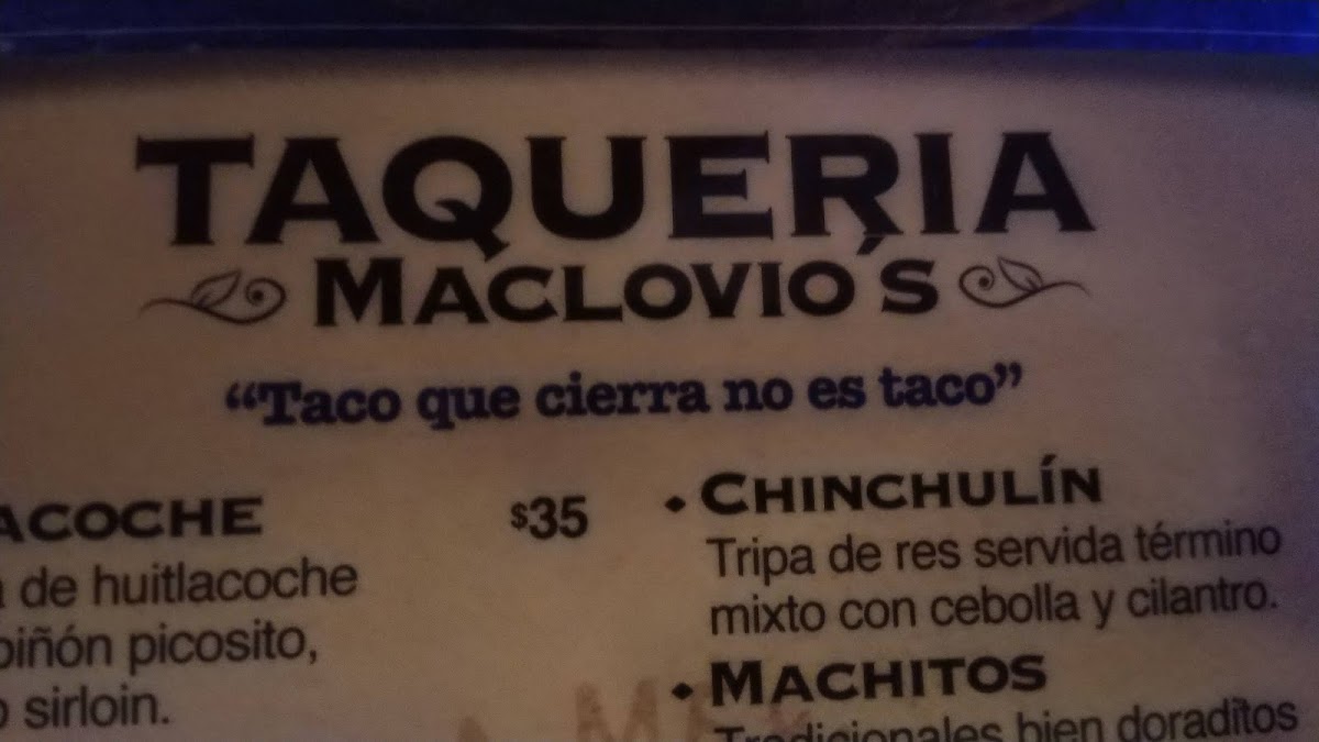 MACLOVIO’S RESTAURANT-BAR Photo Menu 8