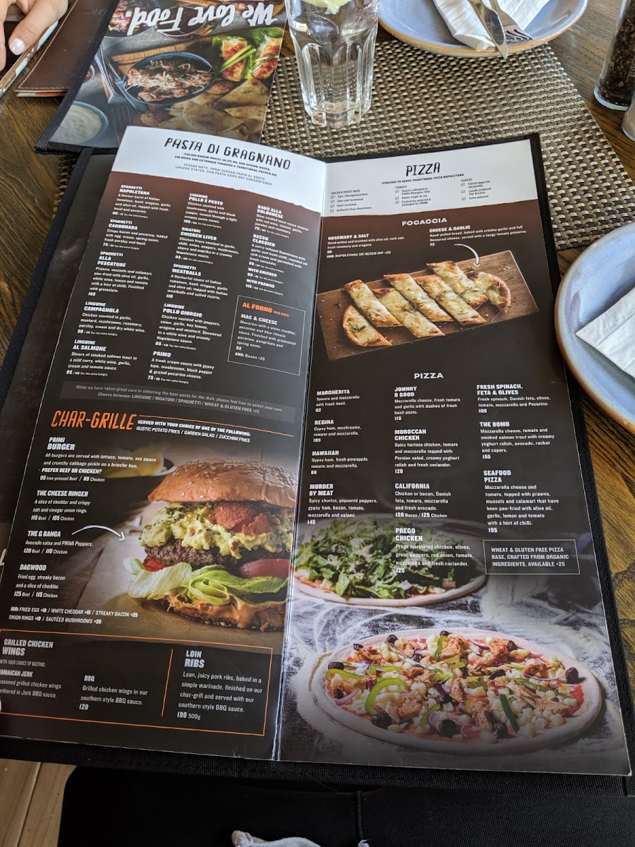 PRIMI Camps Bay Photo Menu 7