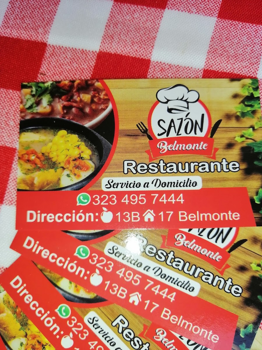 Sazón belmonte Photo Menu 2