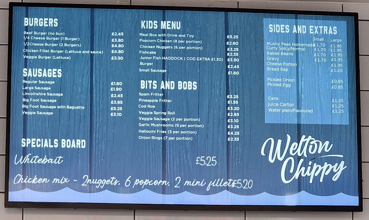 Welton Chippy Photo Menu 1