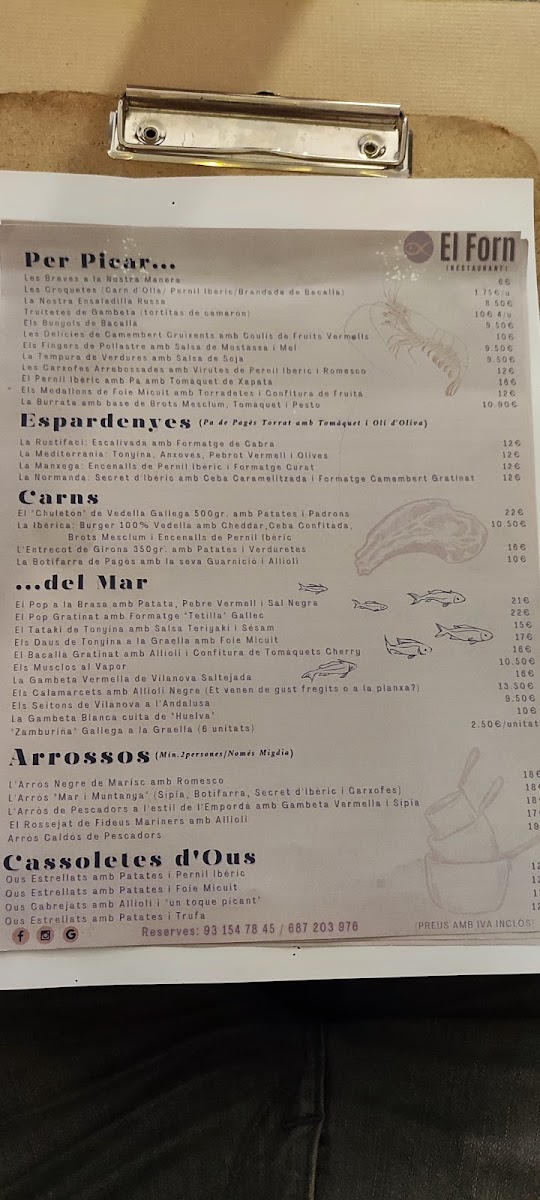 El Forn restaurant | Gavà Photo Menu 10