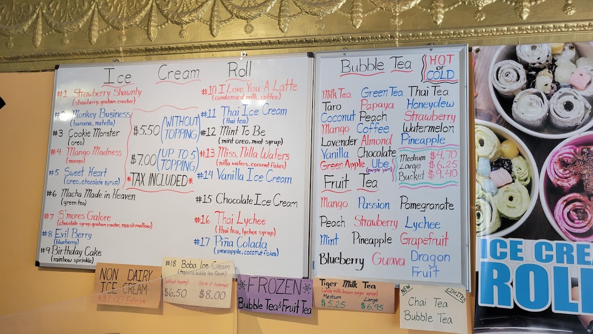 8° Thai Ice Cream Photo Menu 2