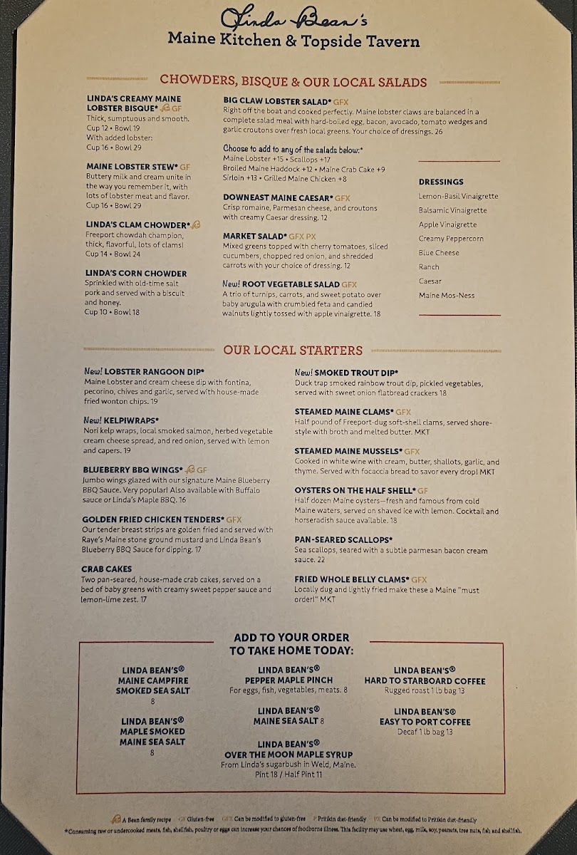 Linda Bean’s Maine Kitchen & Topside Tavern Photo Menu 10