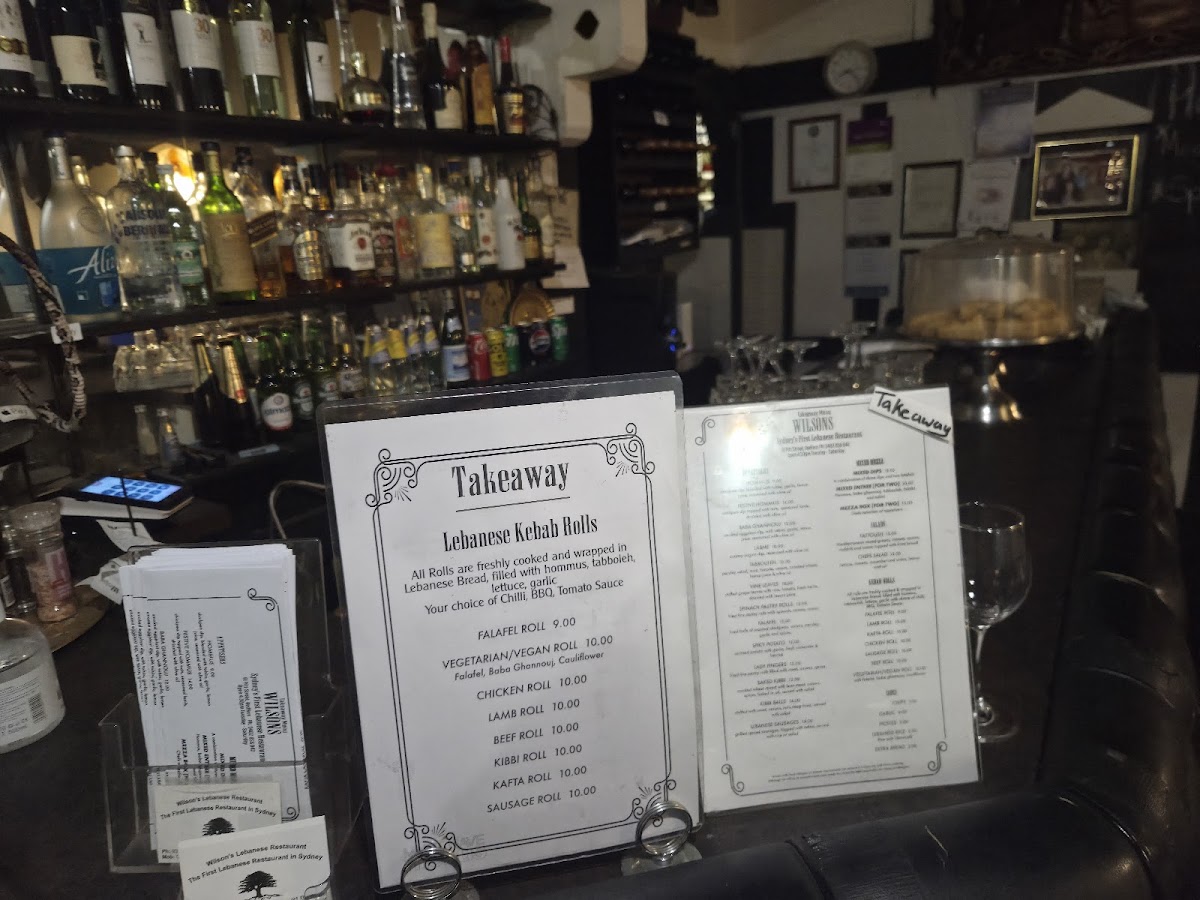 Wilson's Lebanese Restaurant Photo Menu 7