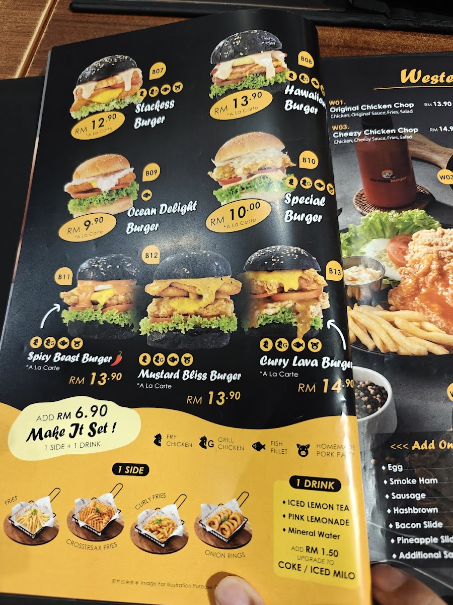 Mr Fatty Burger Burma Road Photo Menu 7