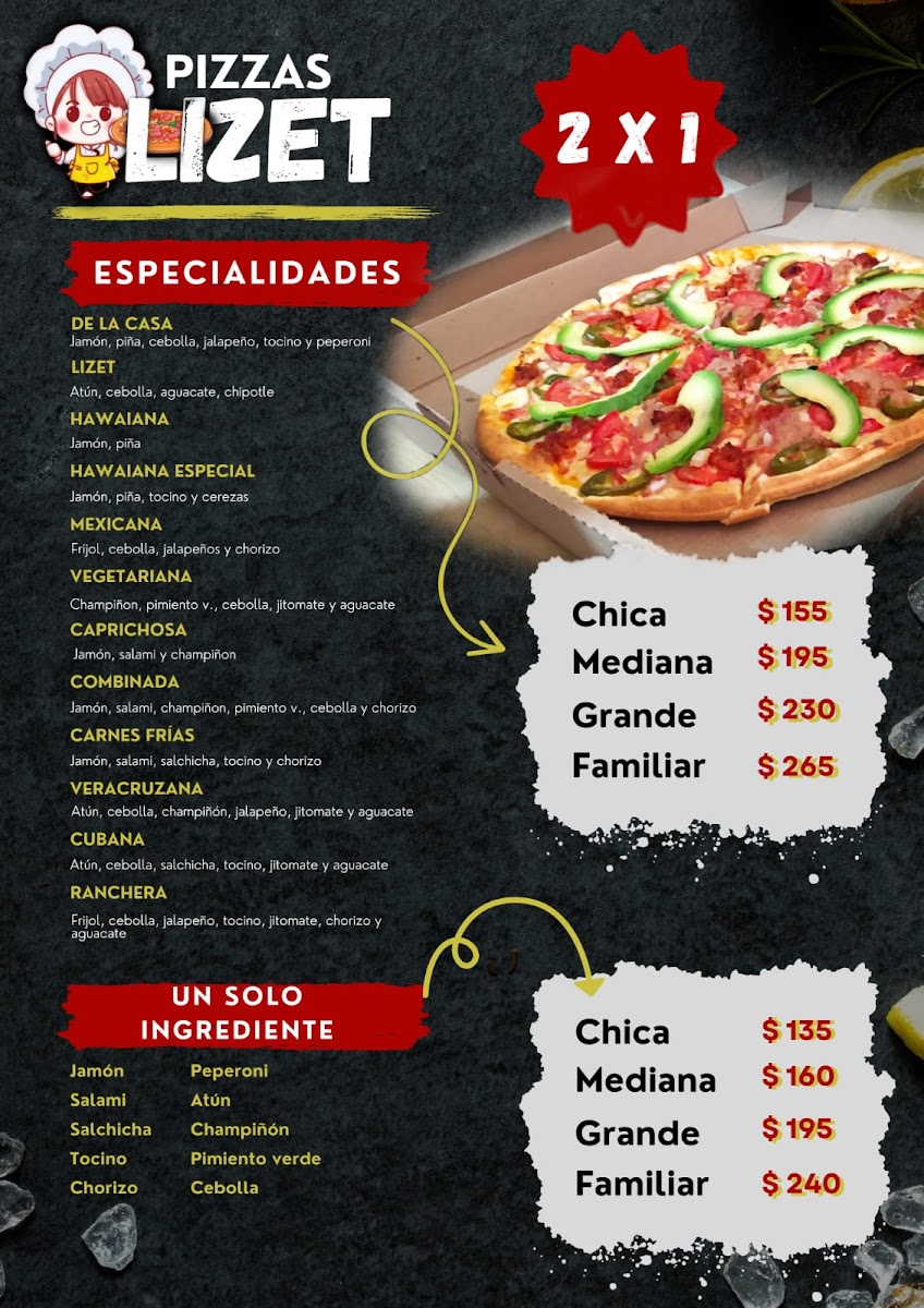Pizza Lizet Photo Menu 2
