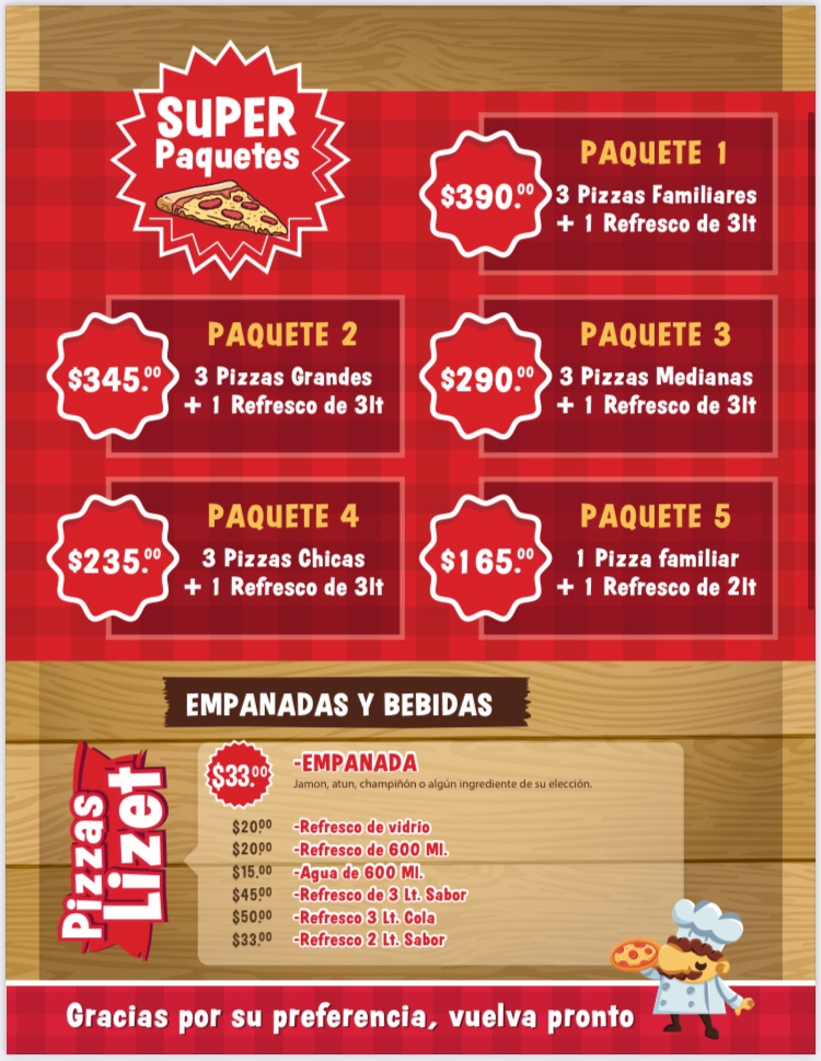 Pizza Lizet Photo Menu 4