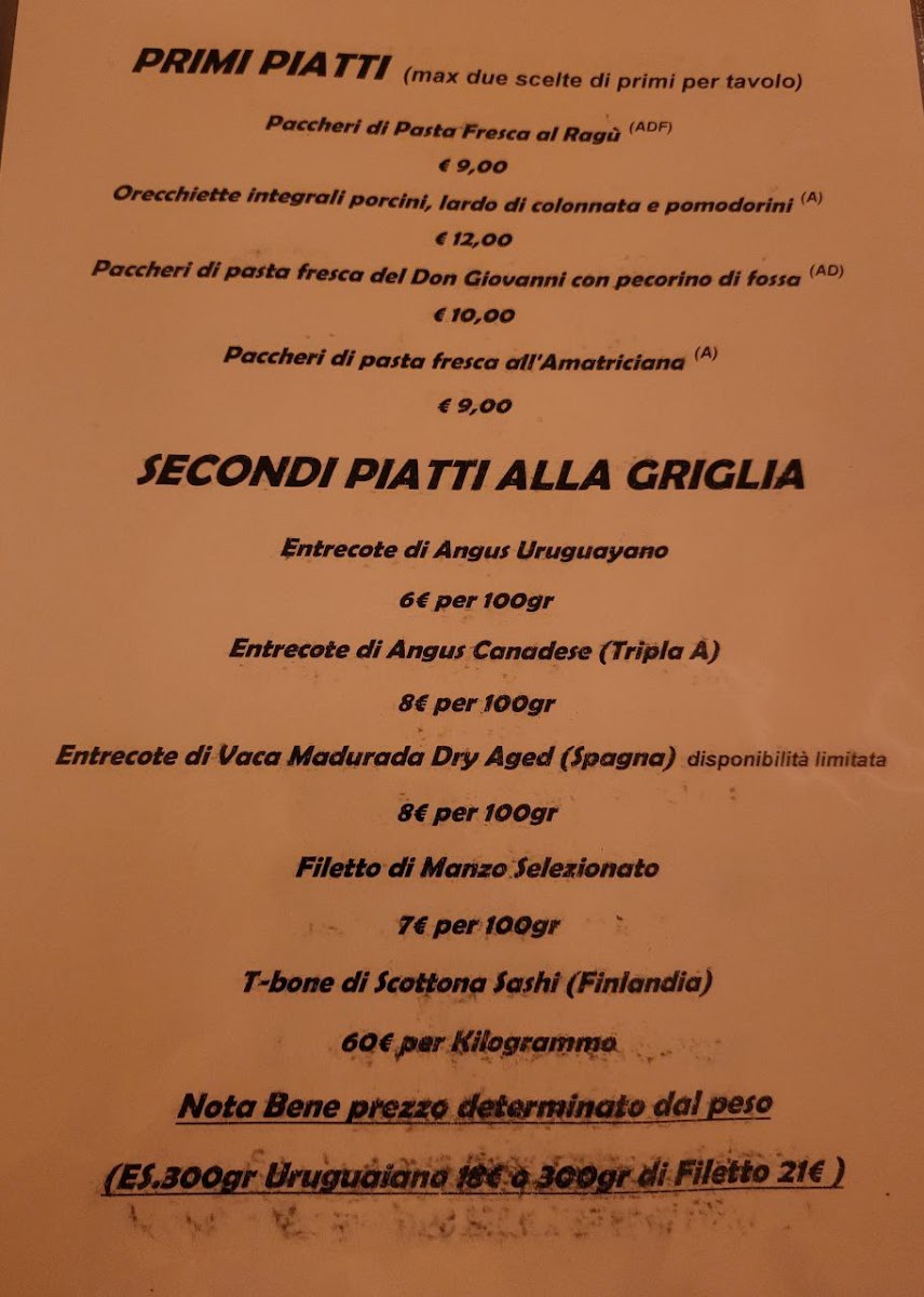 Ristorante Don Giovanni - Steak House Photo Menu 3