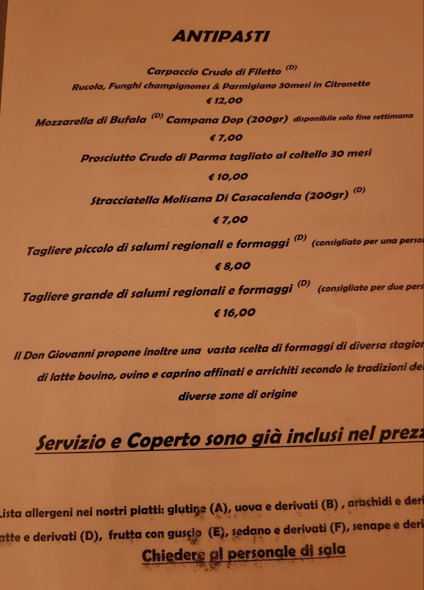 Ristorante Don Giovanni - Steak House Photo Menu 5
