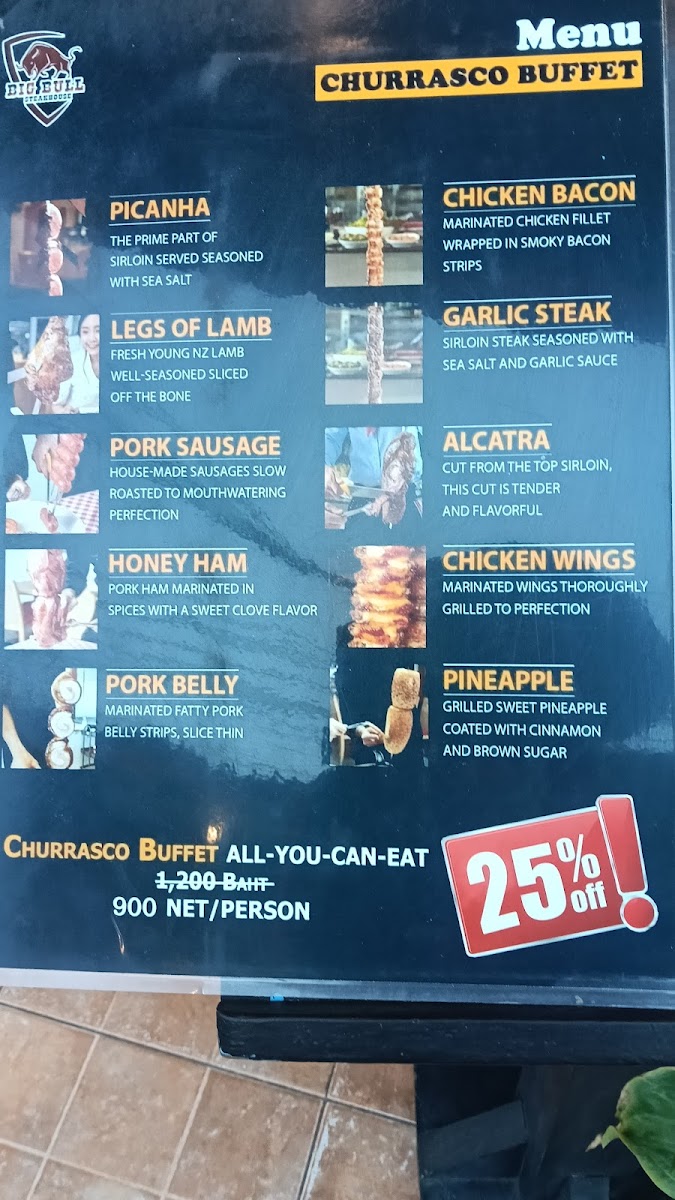 Big Bull Steakhouse Hua Hin Photo Menu 1