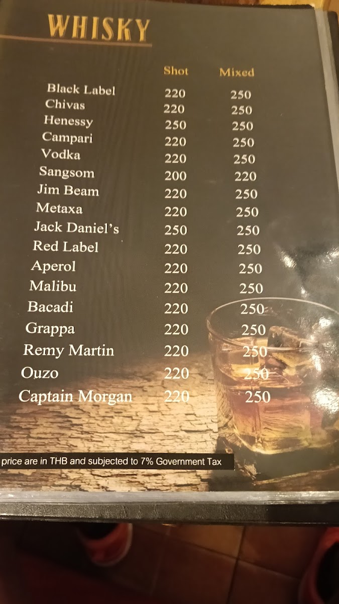 Big Bull Steakhouse Hua Hin Photo Menu 2