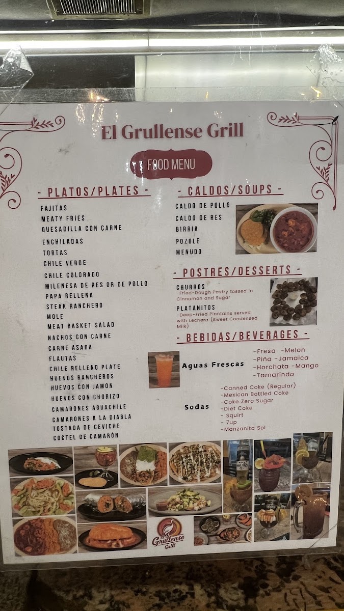 El Grullense Grill Photo Menu 1