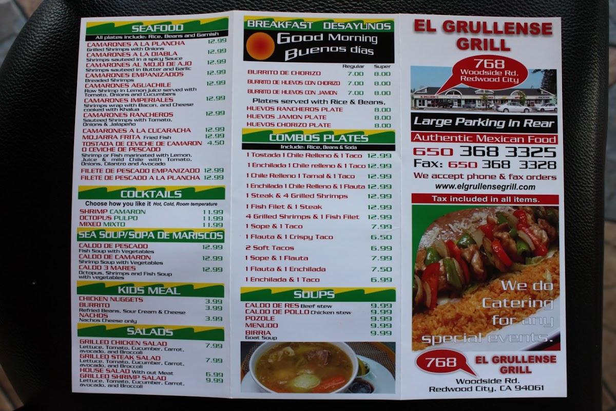 El Grullense Grill Photo Menu 6