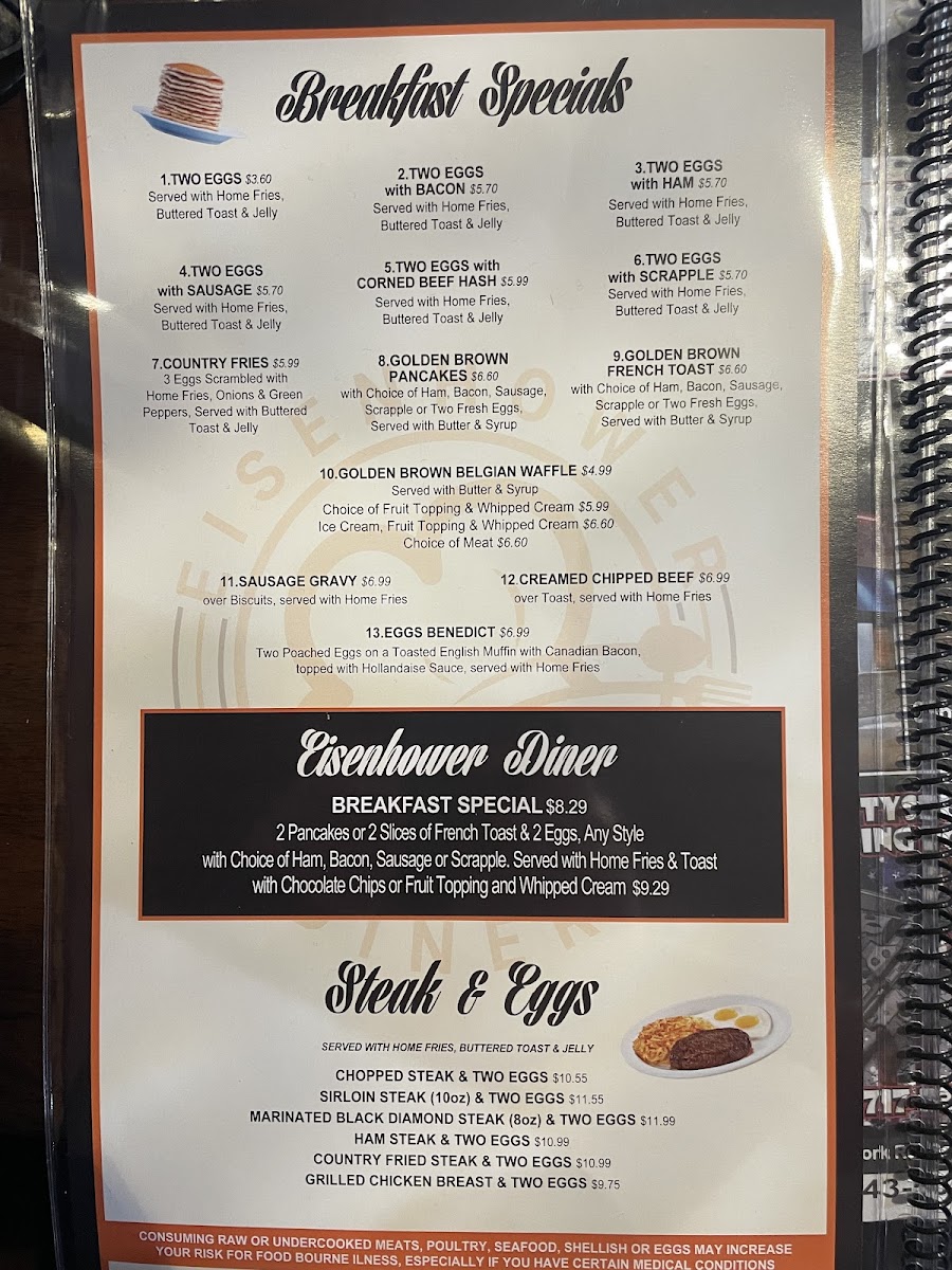 Eisenhower diner Photo Menu 10