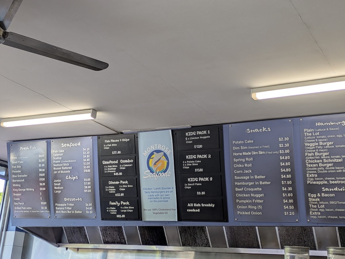 Montrose Seafood Photo Menu 2