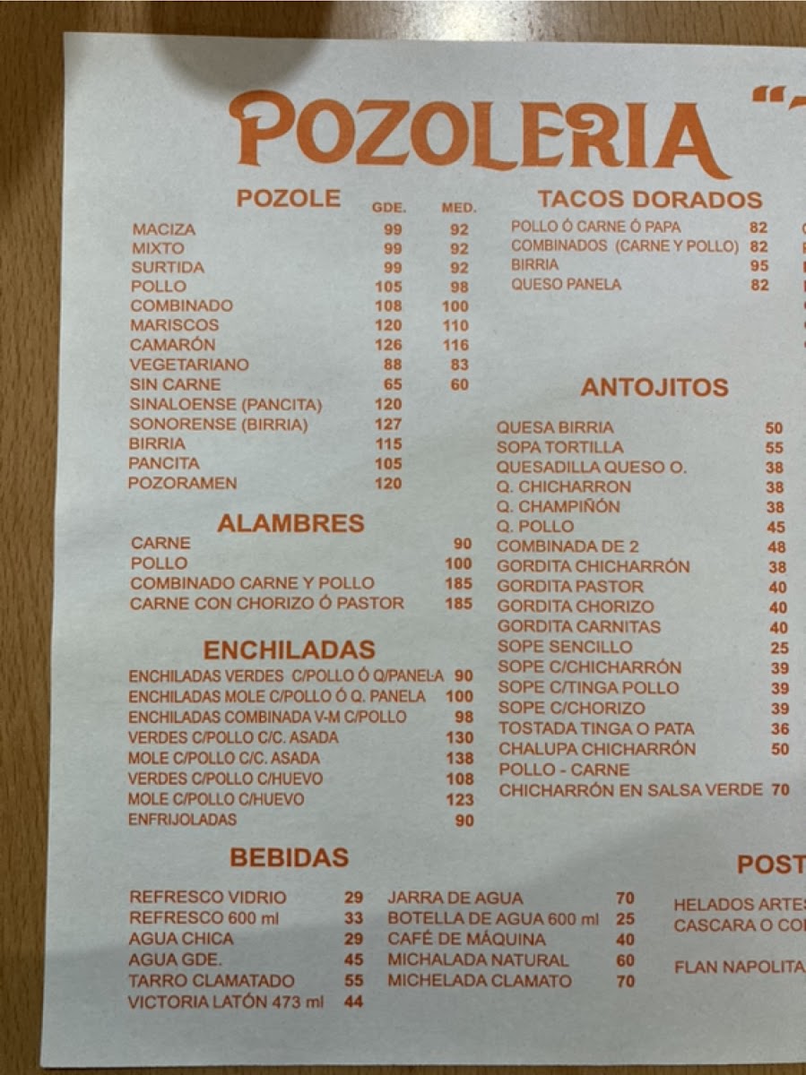 Pozolería Tere Photo Menu 3