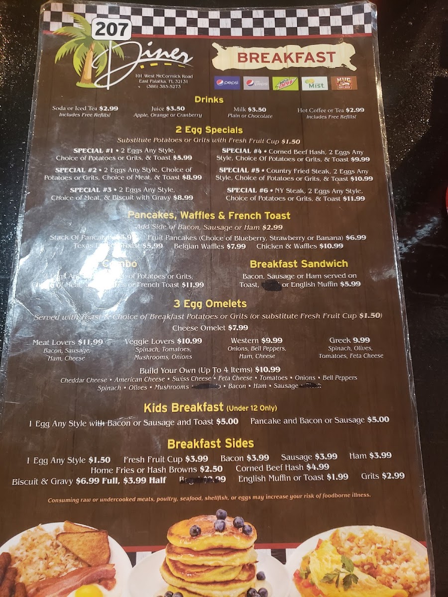 207 Diner Photo Menu 3