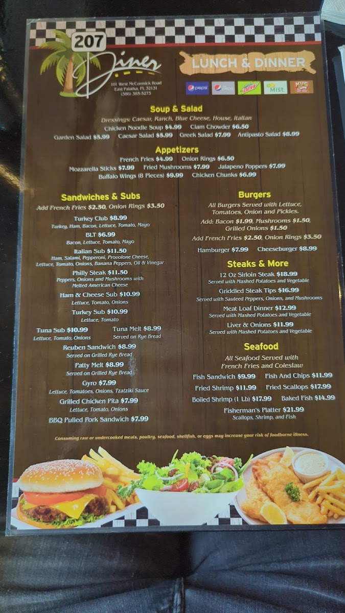 207 Diner Photo Menu 5
