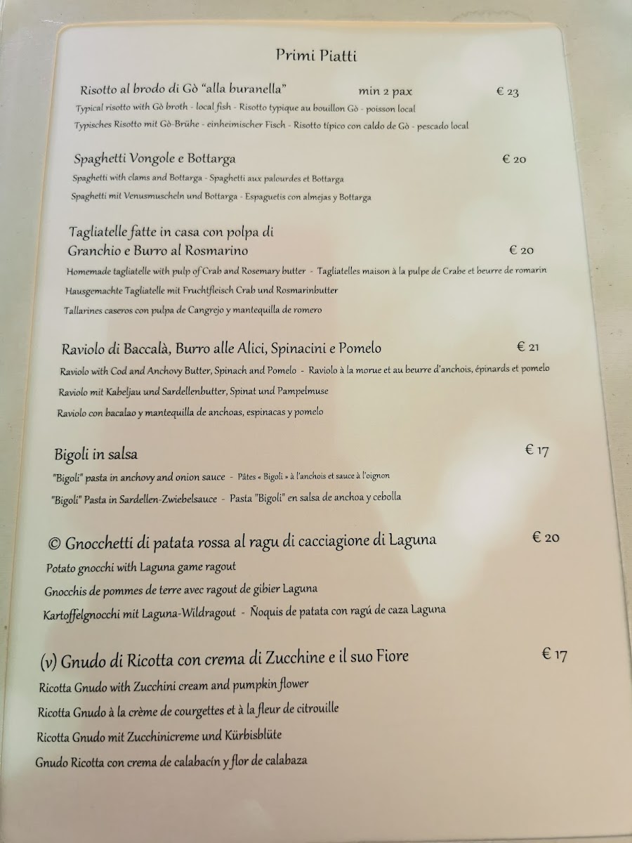 Ristorante Villa ‘600 Photo Menu 1
