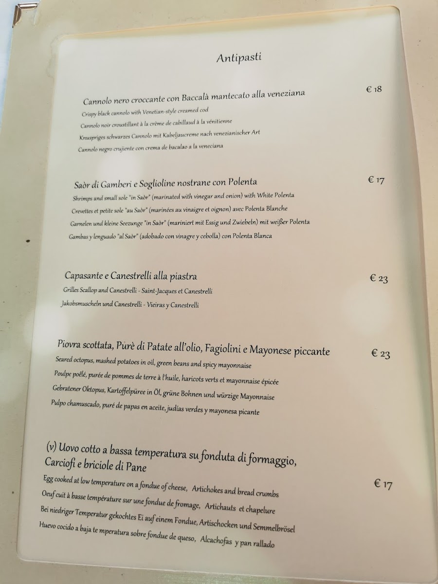 Ristorante Villa ‘600 Photo Menu 2