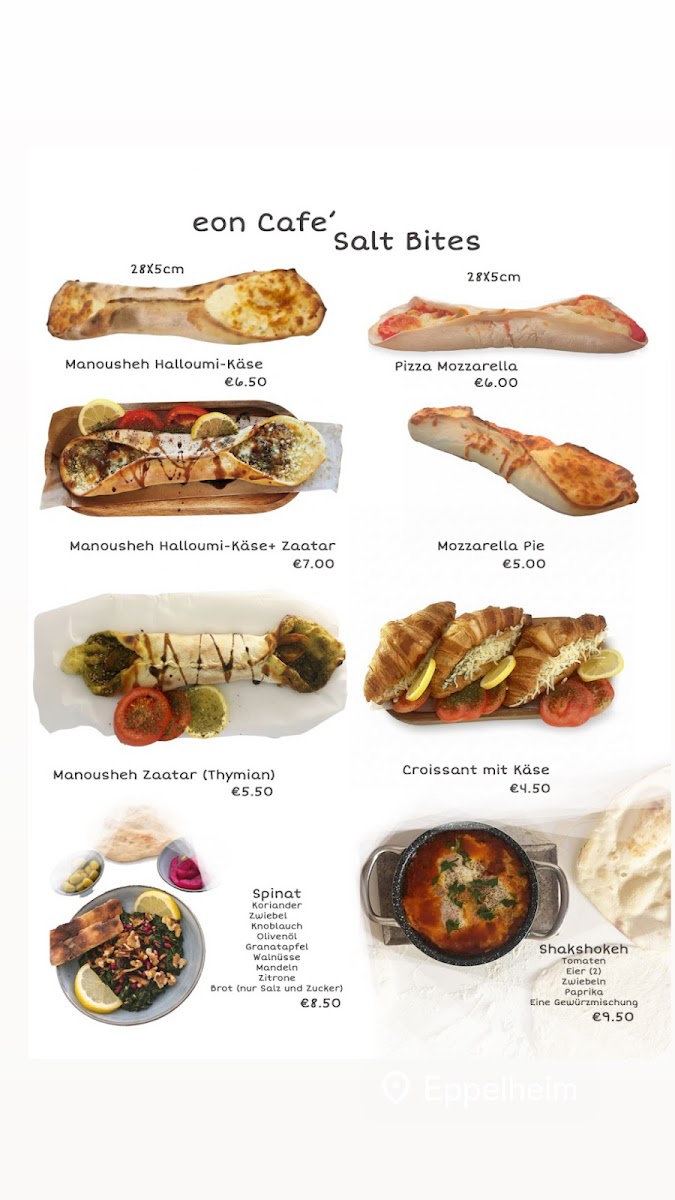 eon Café Photo Menu 2