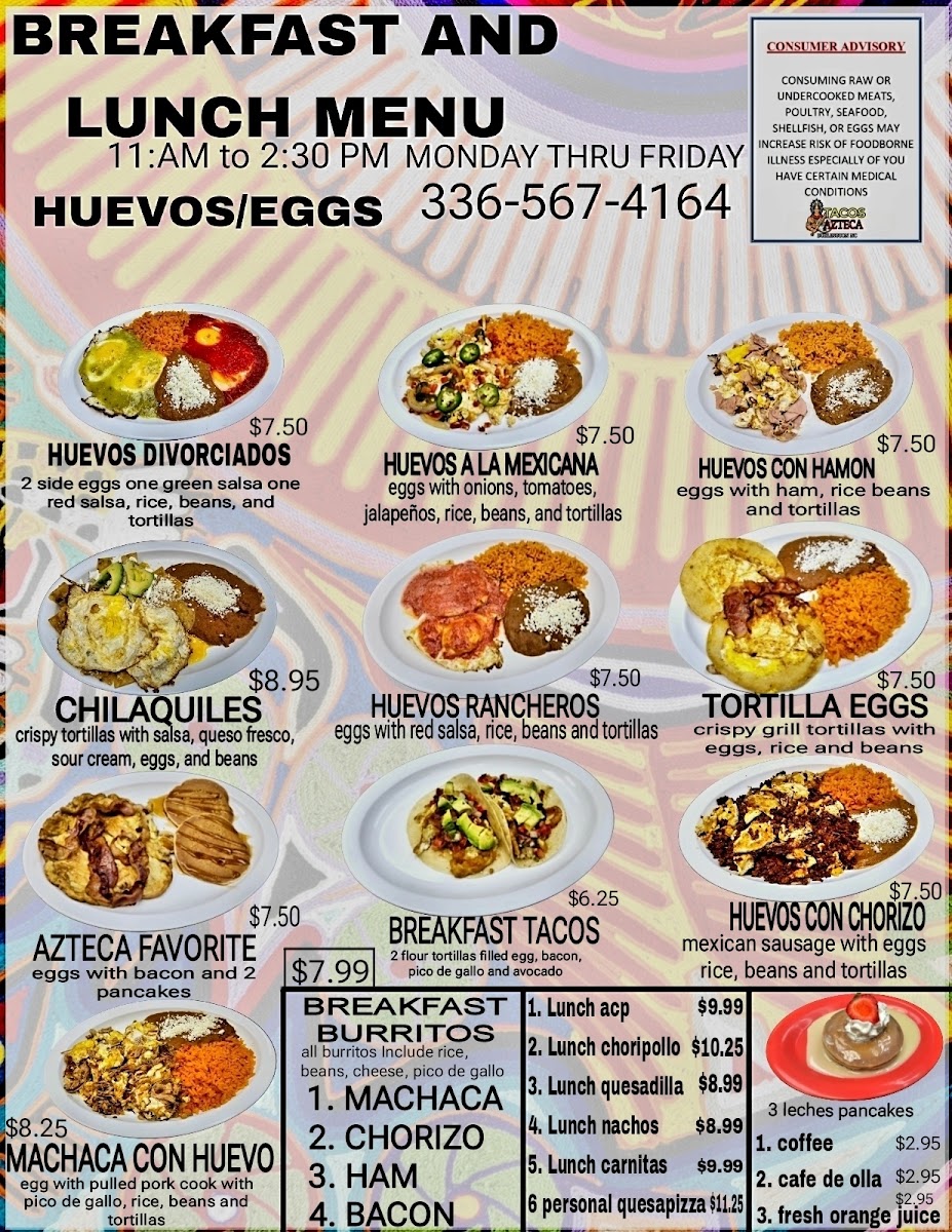 Tacos azteca Photo Menu 1