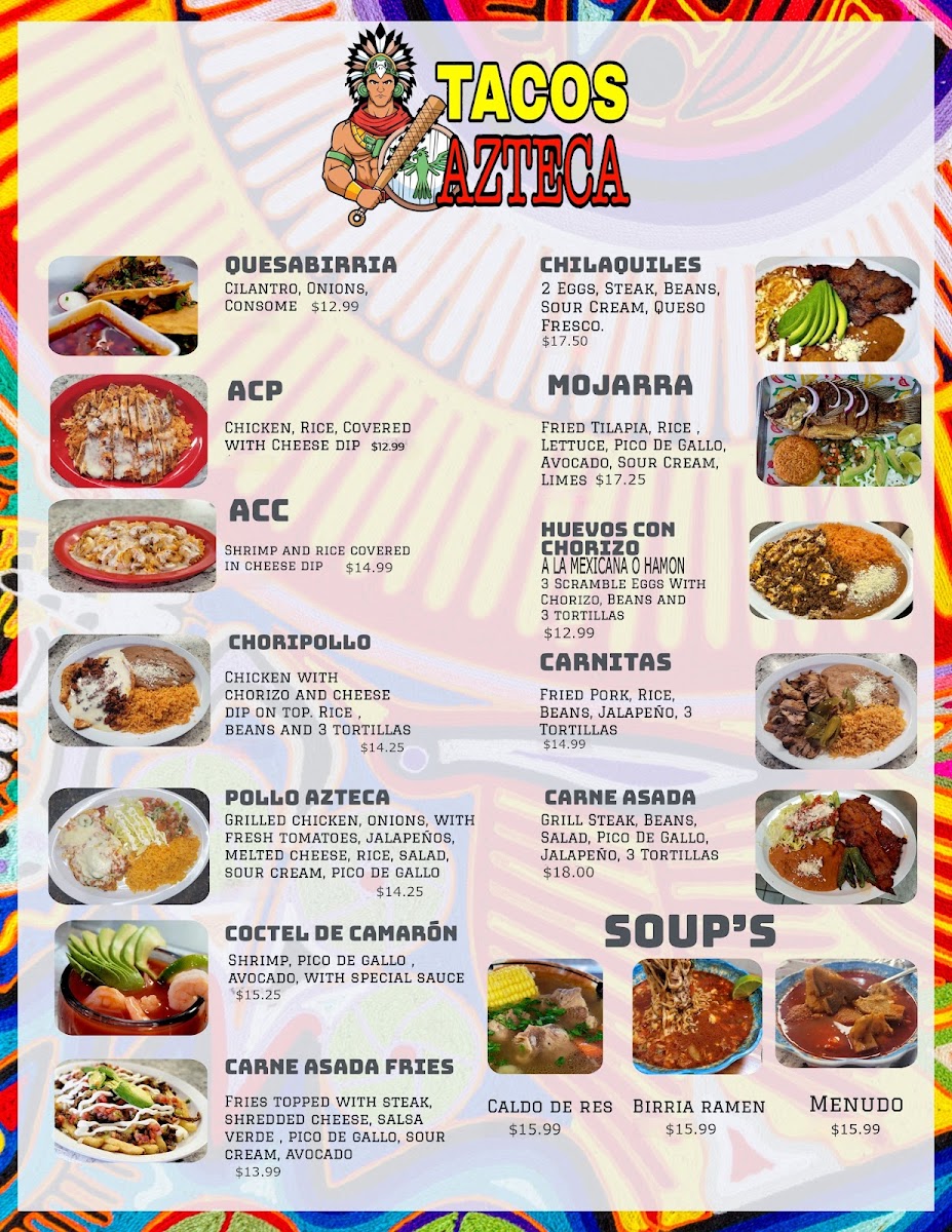 Tacos azteca Photo Menu 2