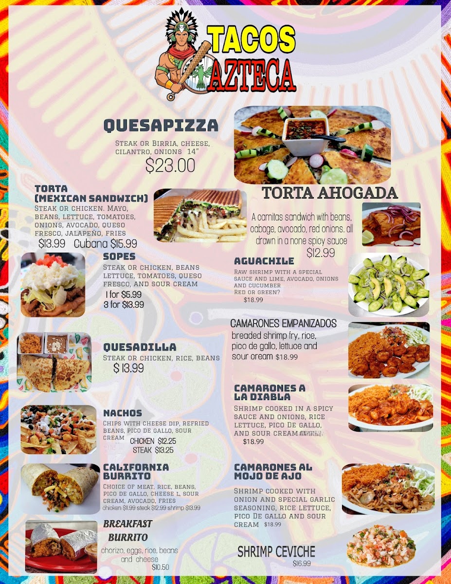 Tacos azteca Photo Menu 5