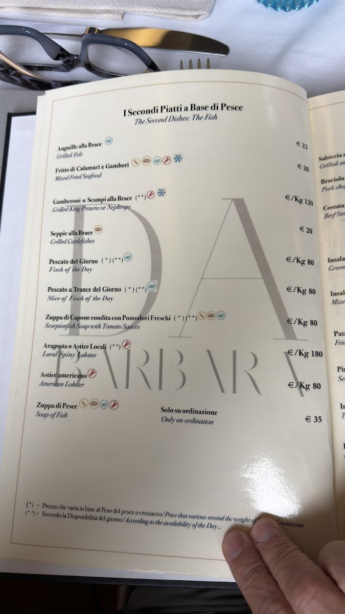Ristorante Da Barbara di Asuni Lazzaro e C. Photo Menu 1
