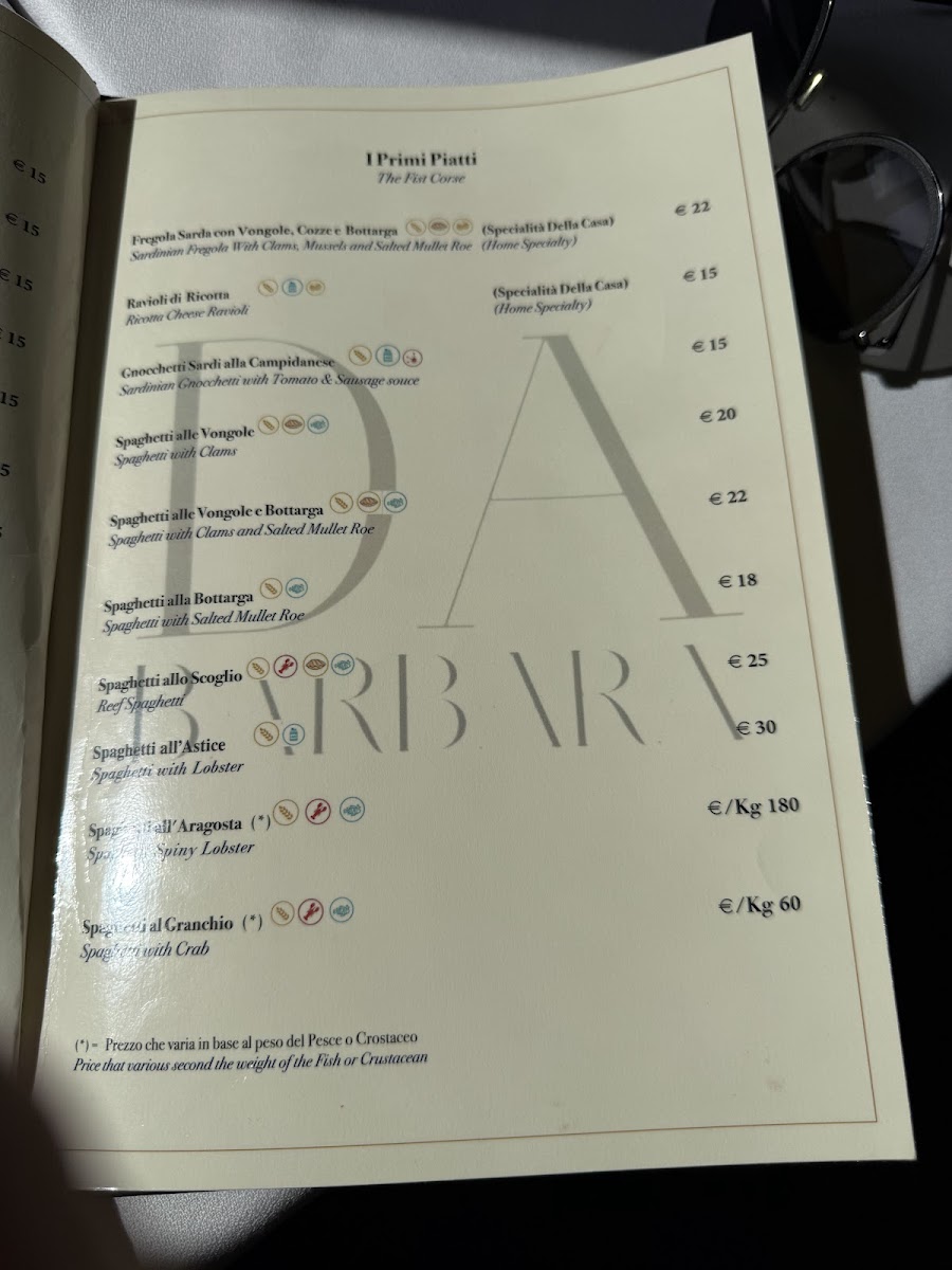 Ristorante Da Barbara di Asuni Lazzaro e C. Photo Menu 10
