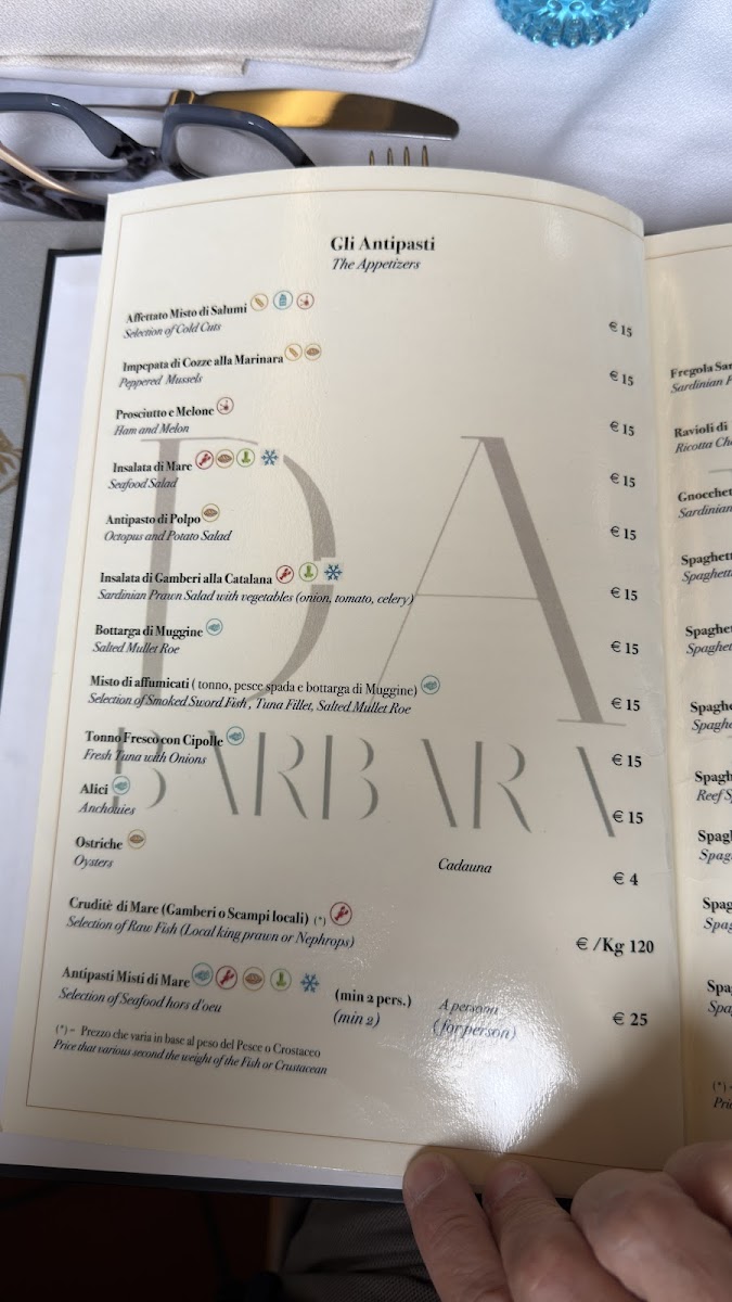 Ristorante Da Barbara di Asuni Lazzaro e C. Photo Menu 2