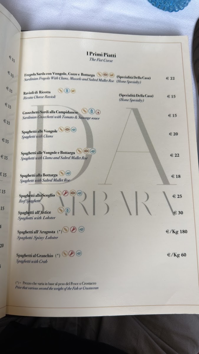 Ristorante Da Barbara di Asuni Lazzaro e C. Photo Menu 3