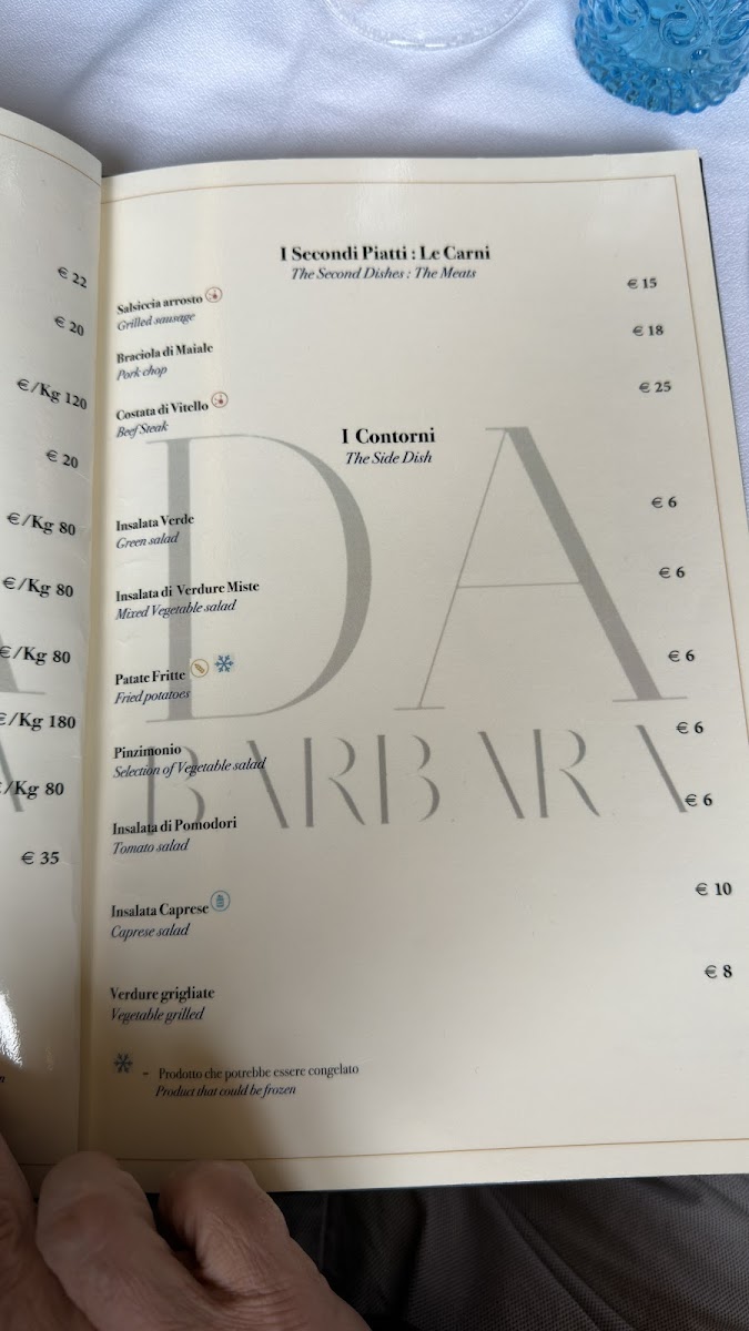 Ristorante Da Barbara di Asuni Lazzaro e C. Photo Menu 5