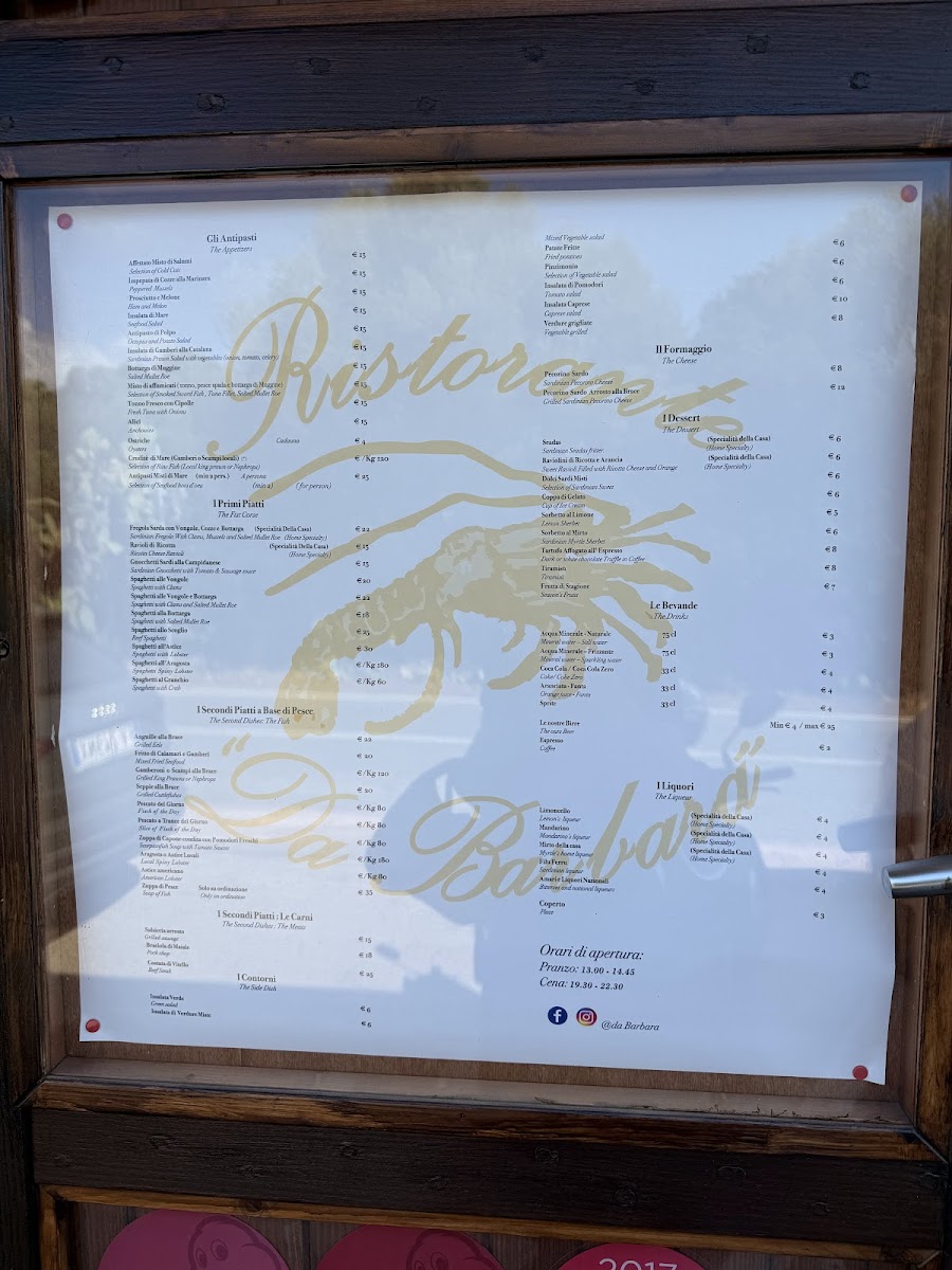 Ristorante Da Barbara di Asuni Lazzaro e C. Photo Menu 6