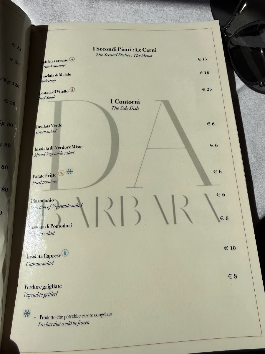 Ristorante Da Barbara di Asuni Lazzaro e C. Photo Menu 9