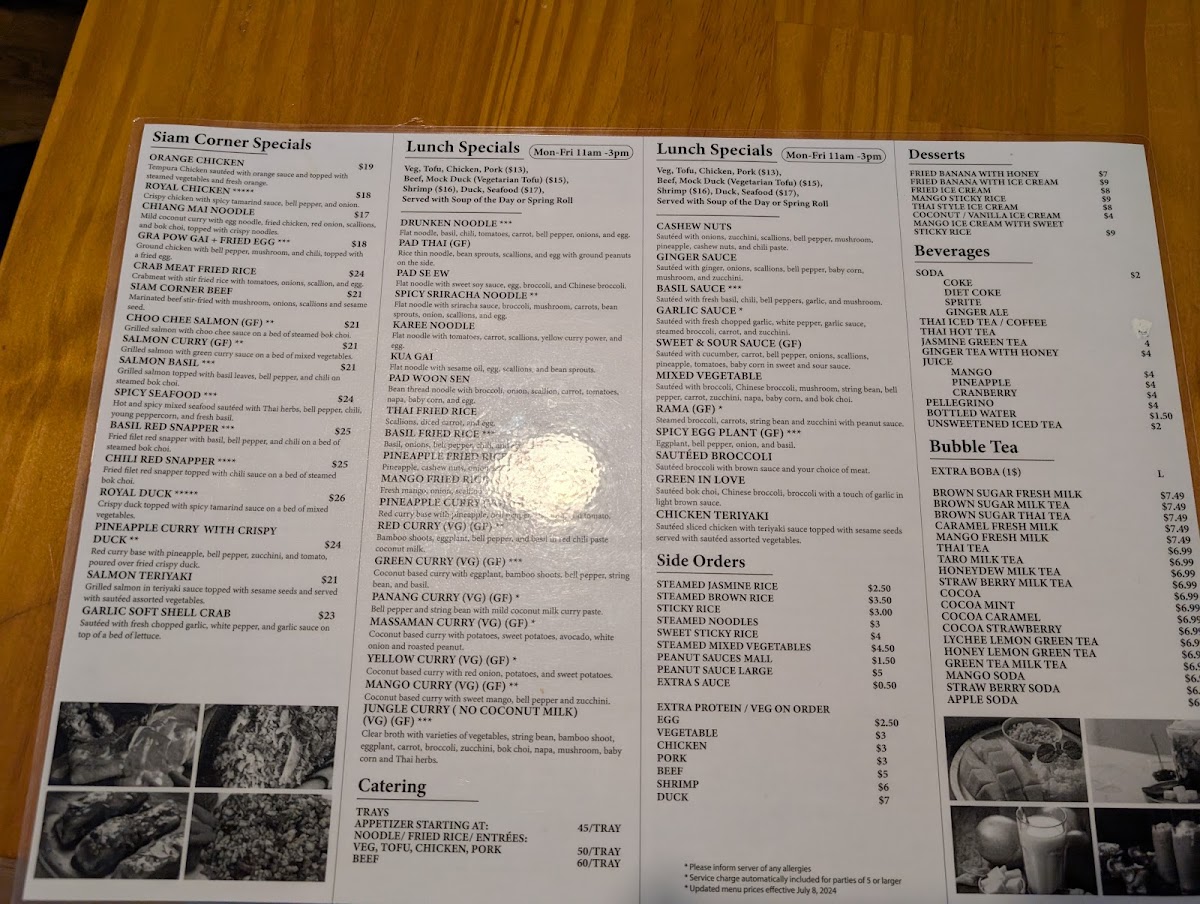 Reverends Bar & Kitchen Photo Menu 1
