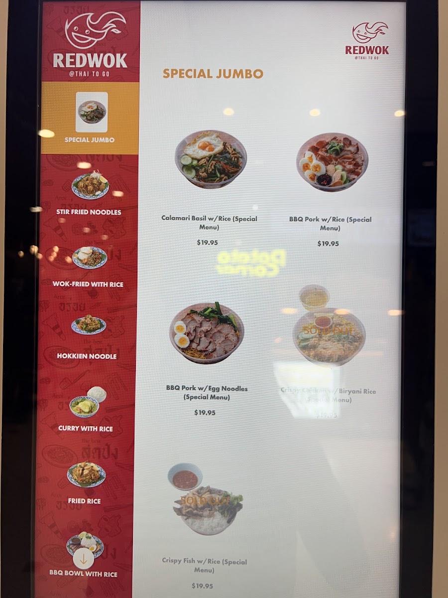 Red Wok Thai (Macquarie Centre) Photo Menu 2